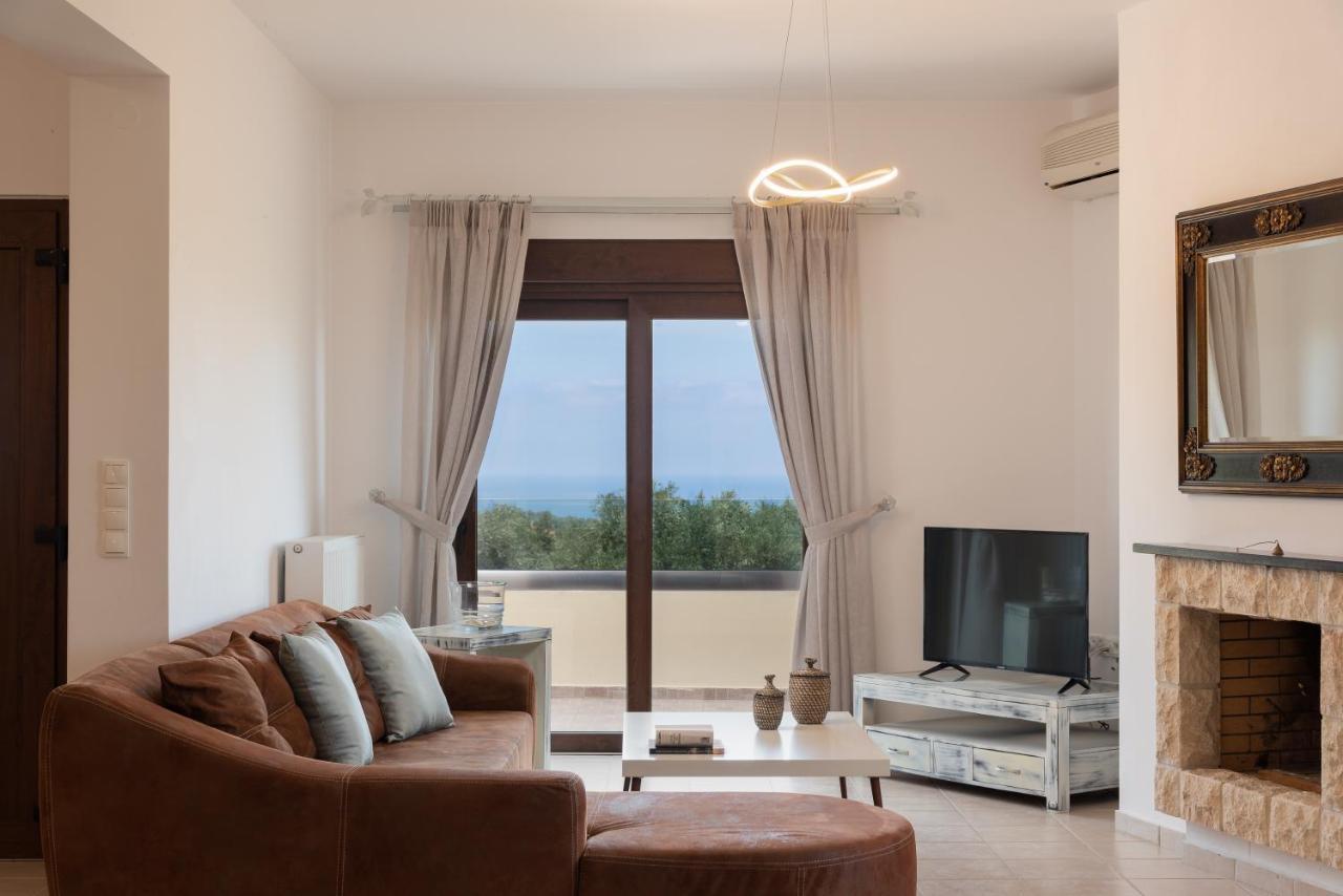 Loutra Family Villa Rousa In Rethymno With Pool, Bbq And Kids Area מראה חיצוני תמונה