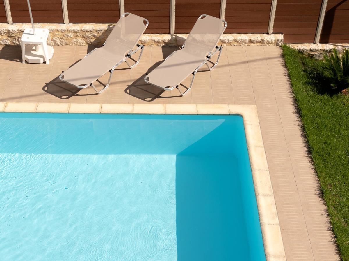 Loutra Family Villa Rousa In Rethymno With Pool, Bbq And Kids Area מראה חיצוני תמונה