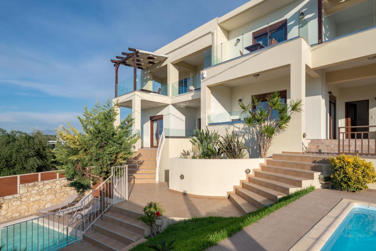 Loutra Family Villa Rousa In Rethymno With Pool, Bbq And Kids Area מראה חיצוני תמונה